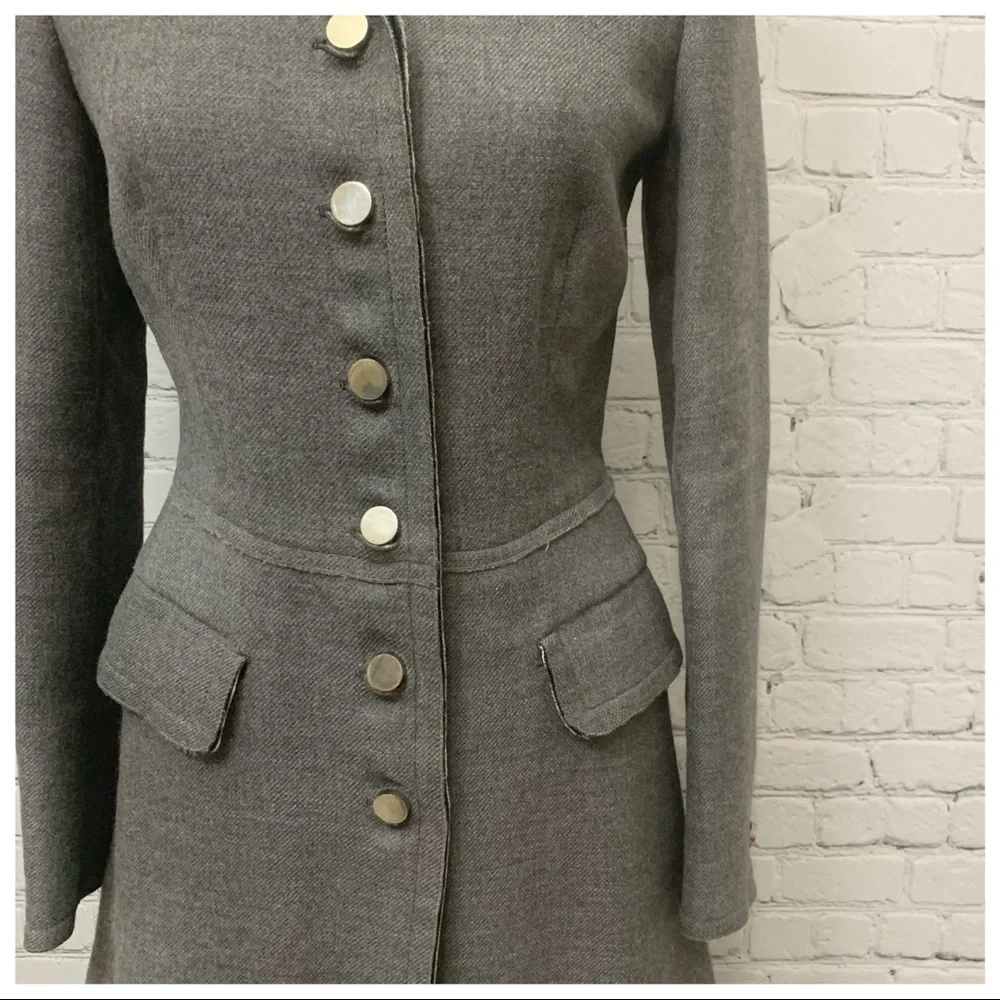 PRADA Virgin Wool Trench Coat - Picture 2 of 16
